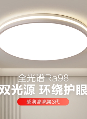 2026新款护眼主卧室灯LED吸顶灯现代简约大气圆形房间灯中山灯具