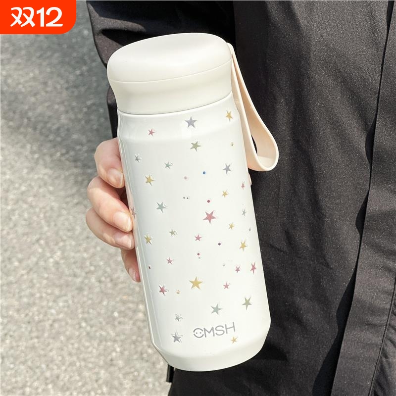 高颜值316保温杯2025秋冬新款小巧便携女生学生简约水杯直饮杯子