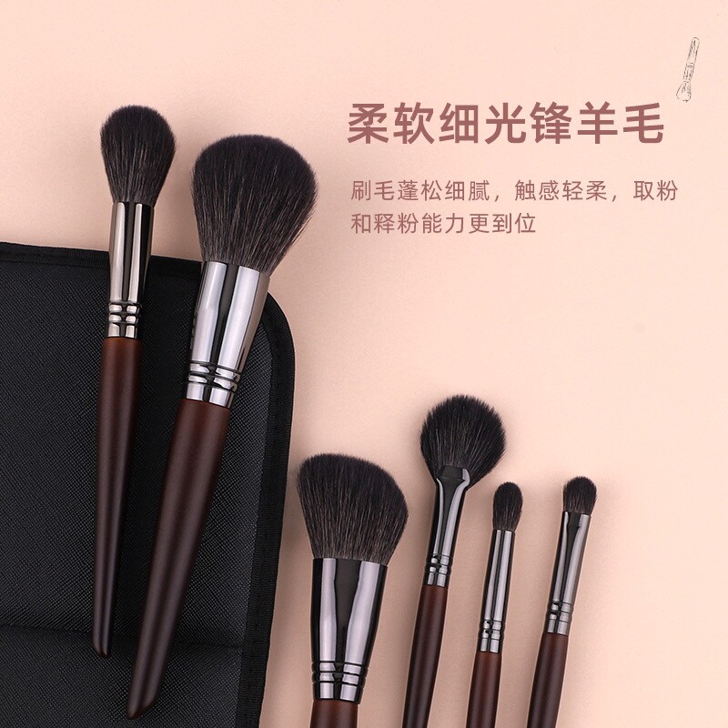 18支动物毛化妆刷套装仓州软毛羊毛点彩刷遮瑕刷全套美妆工具沧州