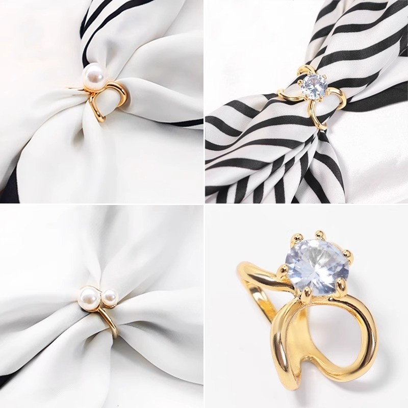 丝巾扣A1vq0-丝巾扣两用披肩简约精致女三环新款配饰优雅百搭时