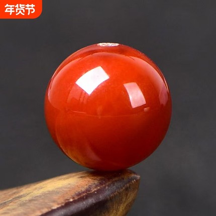 7A天然川料满肉南红玛瑙散珠子diy水晶手工饰品串珠圆珠配件材料