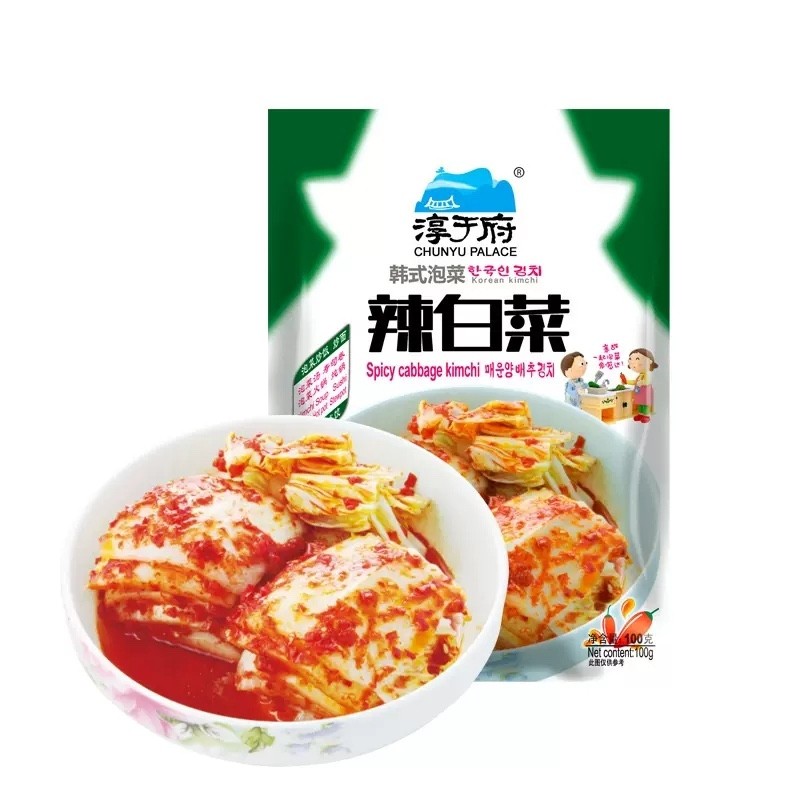 淳于府白菜泡菜100g韩式泡菜韩餐料理下饭菜佐餐火锅袋装拌饭