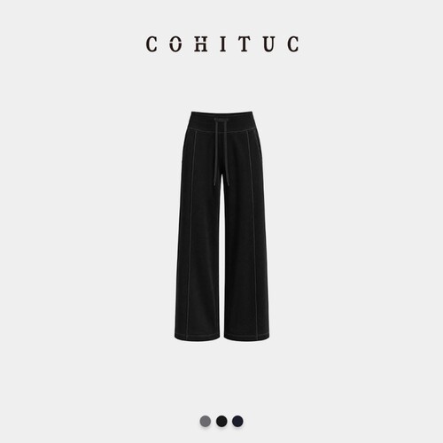 COHITUC/科途秋冬新款高腰显瘦女士直筒裤休闲运动长裤8067/8068