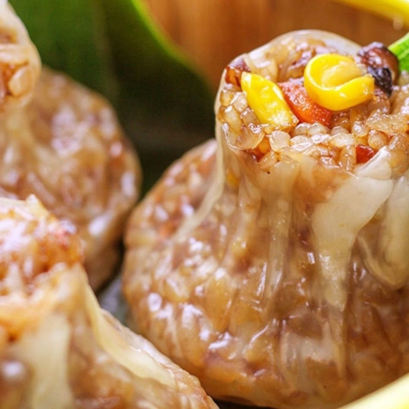 猪肉香菇糯米烧卖纯手工皮溥馅多早餐零食方便营养速食烧麦