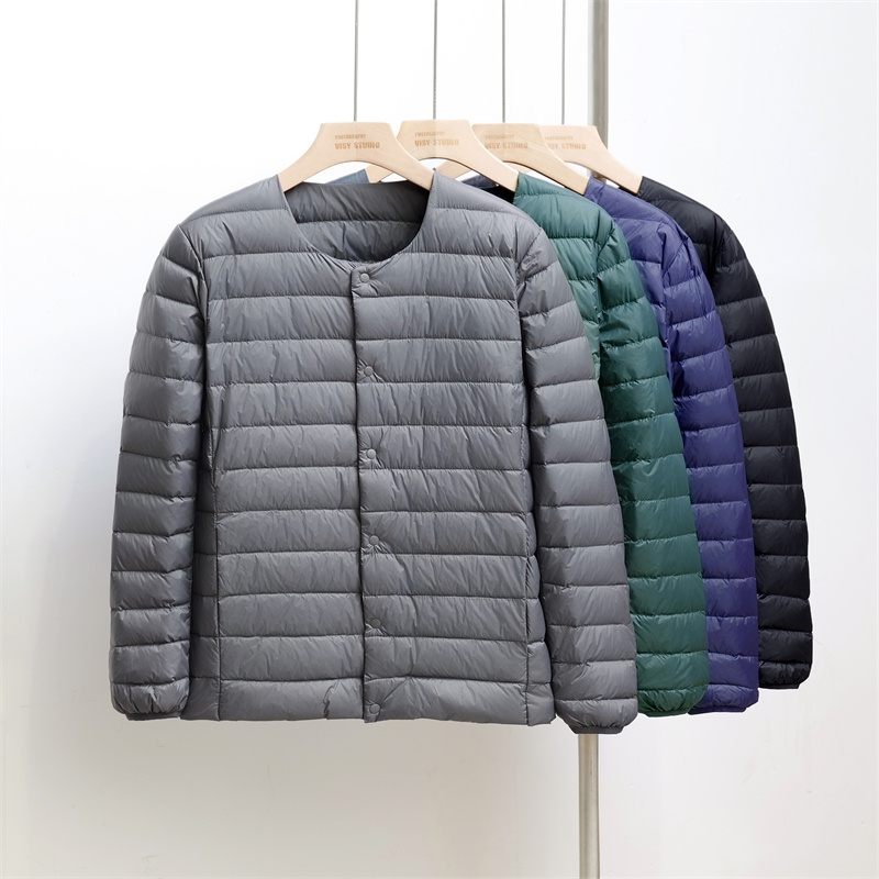 2025新款大码轻薄羽绒服男短款内胆爸爸青少年超马甲马夹秋季薄款