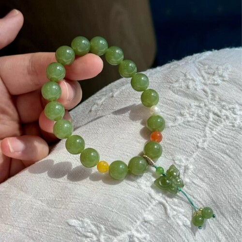 古风时尚天然和田玉手串