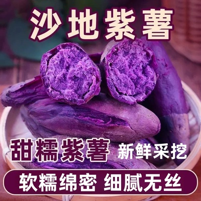 新鲜紫薯软糯绵密大果