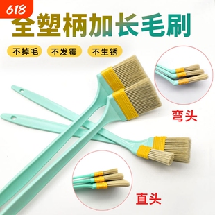 长柄油漆刷船用棕毛弯头刷直头刷扒刷工业机床刷平头机床刷异型刷