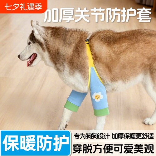 宠物关节防护套金毛大狗狗衣服秋冬保暖护肘护膝边牧中大型犬固定