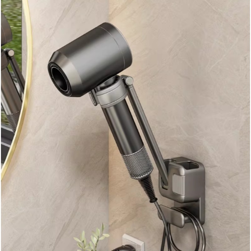 卫生间懒人吹风机支架免手拿电吹风置物架免打孔浴室风筒收纳挂架,家庭/个人清洁工具,吹风机置物架,淘宝优惠券,粉丝福利购,淘宝优惠卷