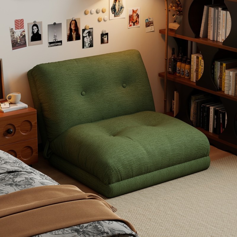 懒人沙发可躺可睡卧室客厅阳台榻榻米座椅可折叠休闲单人小沙发床