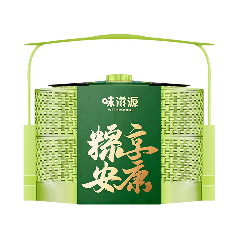 味滋源棕享安康粽子提篮礼盒腰封款520g
