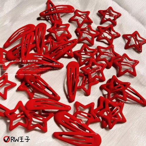红色迷你星星发夹|超2000次加购