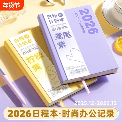2026年新款日程本一日一页计划表
