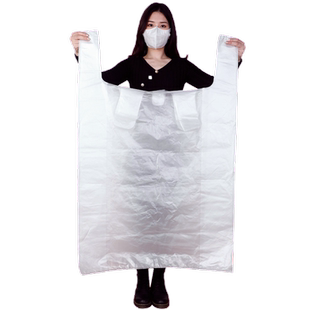 大号手提塑料袋加厚方便袋收纳袋服装打包背心袋子耐用开学生产