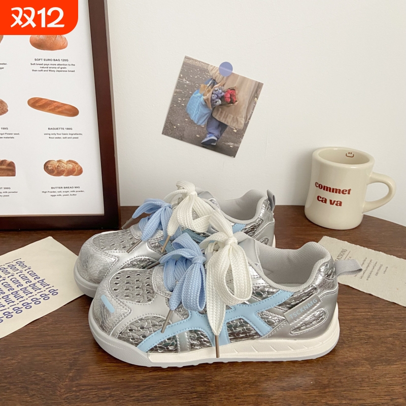 品牌断码德训小白鞋女2025新款夏季透气薄款软底不累脚休闲鞋百搭