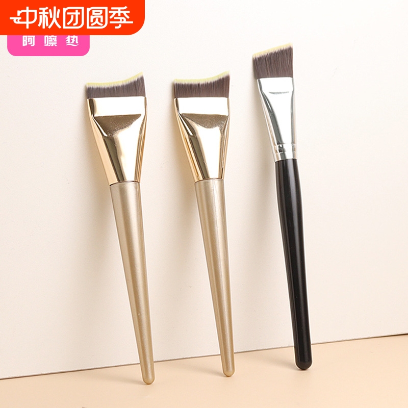 粉底刷/一字型A1pf0-月牙型粉底刷斜头底妆刷粉底液用化妆刷工