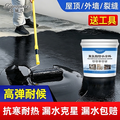屋顶防水补漏涂料房顶裂缝防水