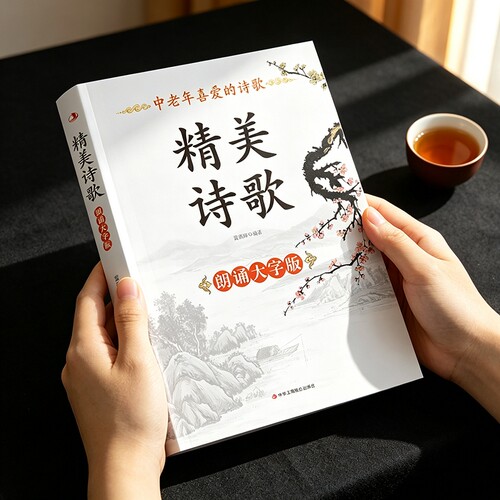 大字版中老年喜爱的精美诗歌 诗歌集鉴赏朗诵书 中外国诗歌精选鉴赏敬拜新篇赞美诗篇中外散文诗歌经典 美文精选名家诗歌典藏