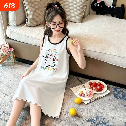 冰丝睡裙女童夏季背心裙