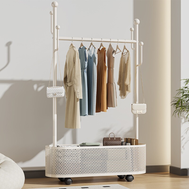 衣架落地卧室家用挂衣架可移动晾衣架室内衣服架子床边简易衣帽架