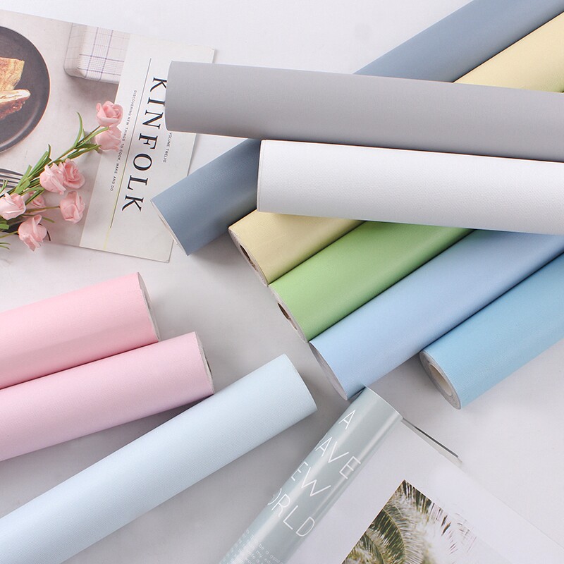 墙纸自粘防水防潮可擦洗卧室客厅温馨房间背景墙壁纸家用衣柜贴纸