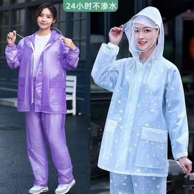 雨衣雨裤女款分体式全身防暴雨电动车雨裤成人防水服女士干活套装