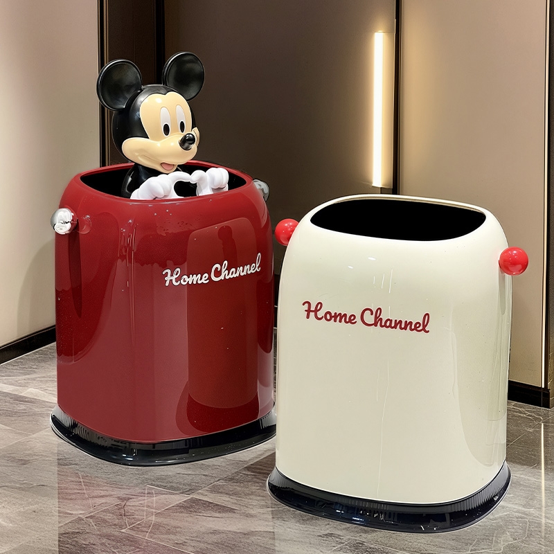 高级感垃圾桶家用双桶方形高颜值卧室卫生间废纸篓桌面垃圾筒