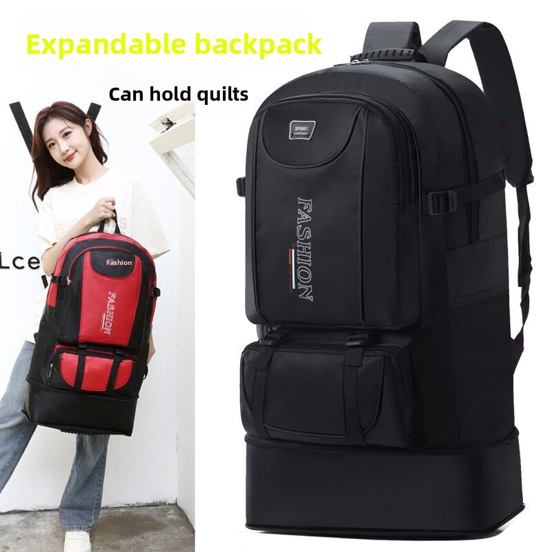 防水100升超大容量登山包男女旅行背包结实耐用工具双肩包减负