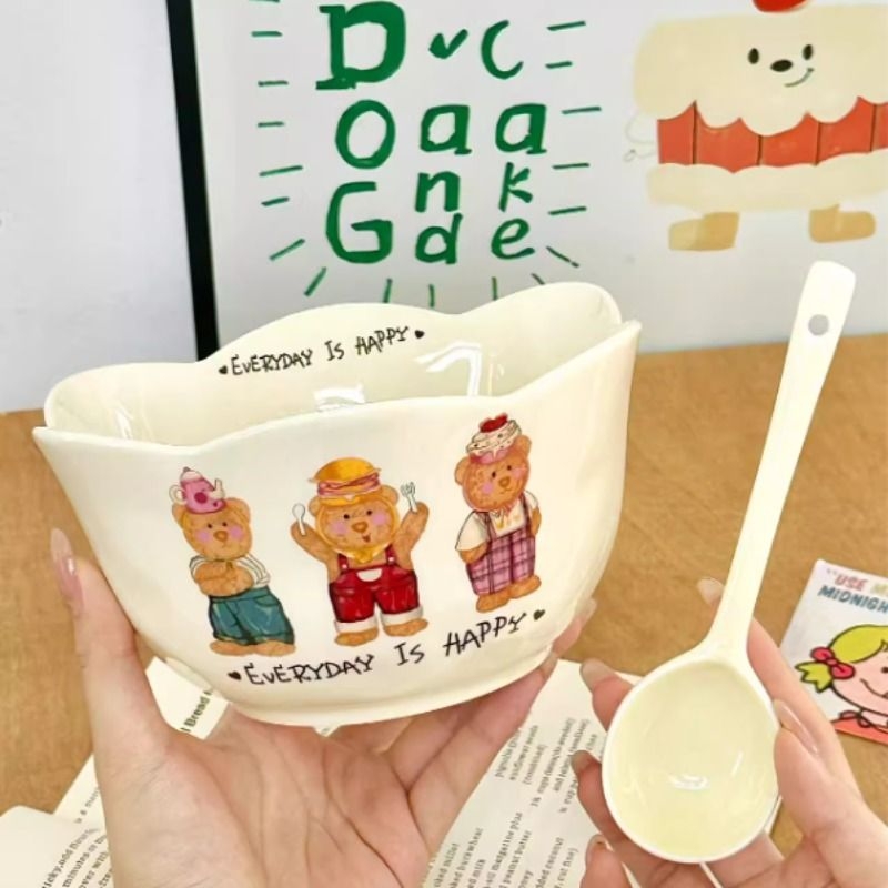 ins一人食高颜值小碗米饭碗泡面碗酸奶碗卡通嗦粉吃面碗螺蛳粉碗