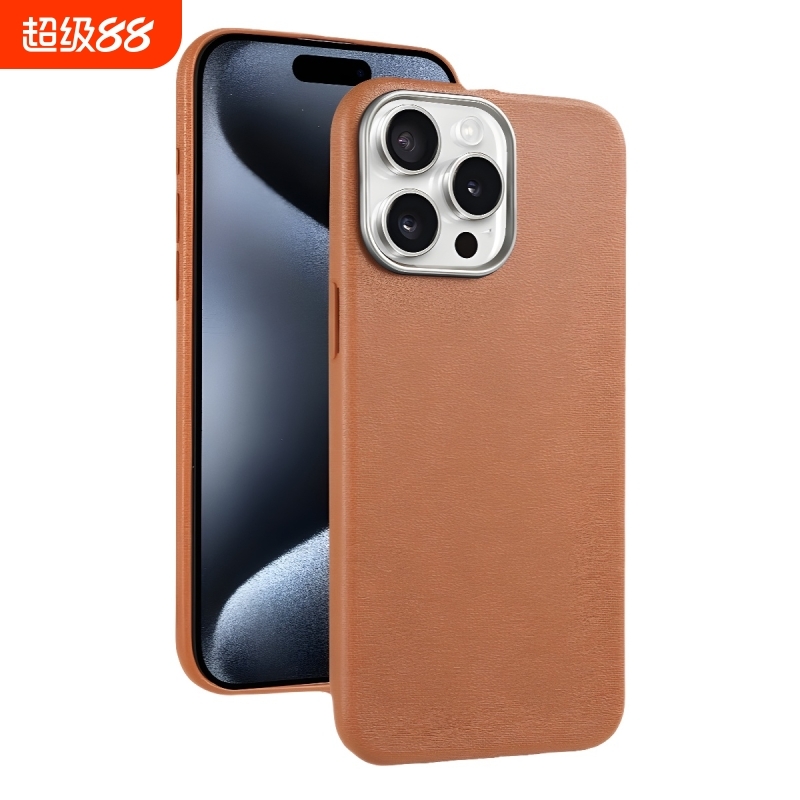 16皮纹壳全包防摔可彩绘iphone15tpu素皮软壳素材