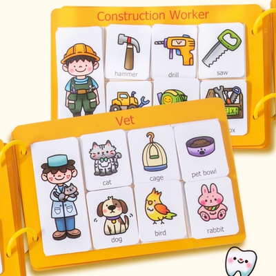 跨境儿童早教启蒙职业配对安静bu