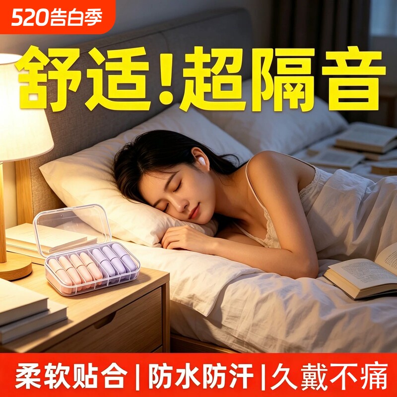 防吵打呼噜睡觉专用耳塞睡眠隔音耳朵降低噪音宿舍防吵专业降噪