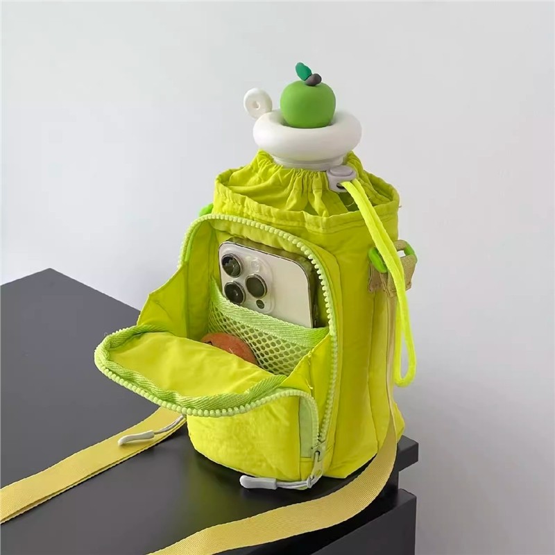 女士夏天包户外斜跨便携水杯包登山运动休闲包多巴胺迷你小包