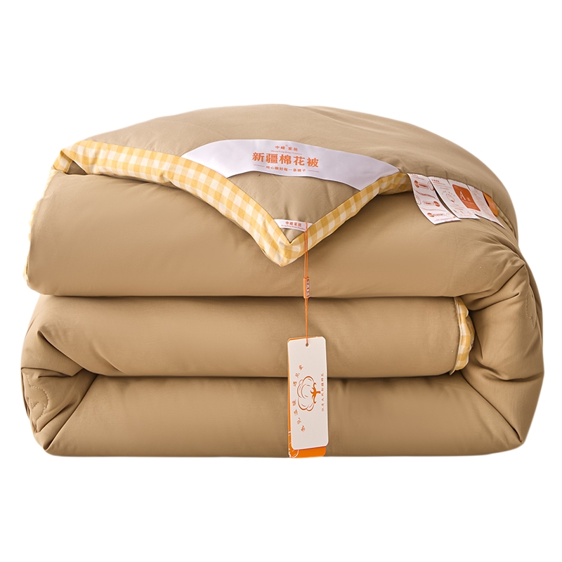 中峰 新疆棉花被子双人被芯200x230cm约10斤 冬被 立体明亮驼