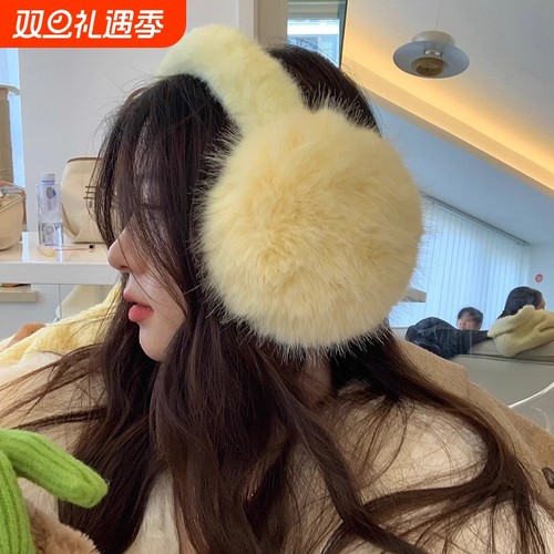 毛绒耳罩冬男女时尚冬季保暖耳包护耳朵耳捂子可折叠学生防冻耳套