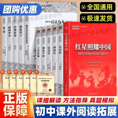学优案整本书阅读任务提升方案钢铁是怎样练成的 简爱 海底两万里 西游记 水浒传 昆虫记  初中生七八九年级上下册老师推荐阅读