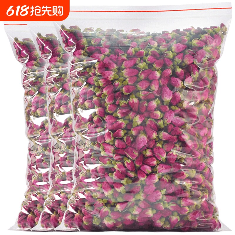 平阴玫瑰花茶云南干玫瑰花重瓣金边玫瑰特级女人养生茶500g泡水喝