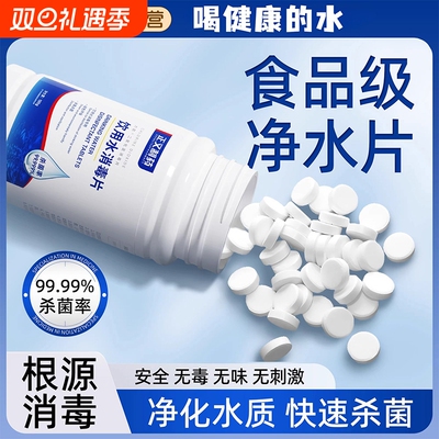 饮用水净水片官方旗舰店专用户外野外生存消毒水井食用级二氧化氯