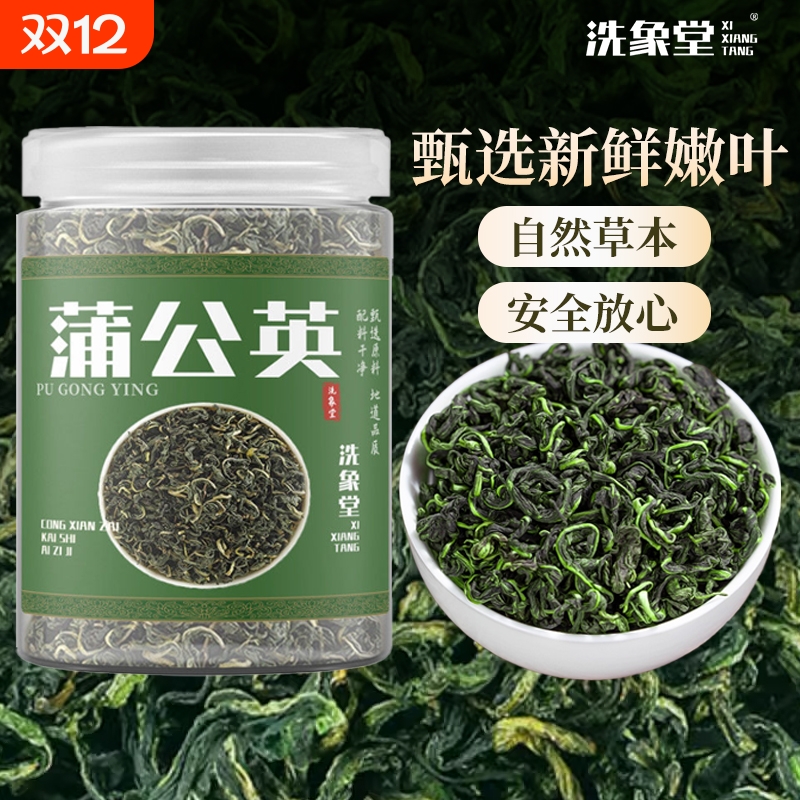 蒲公英下火花茶茶叶熬夜养生手工