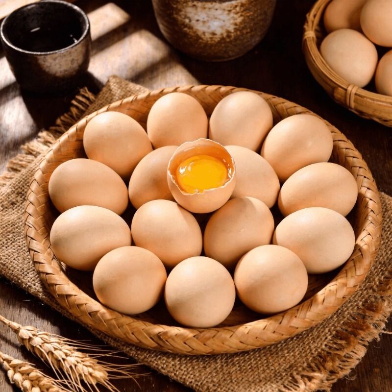 农家散养五谷鸡蛋农家土鸡蛋新鲜谷物蛋鲜鸡蛋笨鸡蛋无农残柴鸡蛋