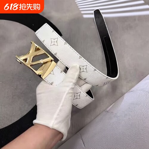时尚潮流皮带腰带男士自动新款涂鸦休闲真皮字母商务牛仔裤百搭