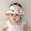 太阳帽沙滩幼儿渔夫帽 空顶遮阳帽婴儿帽子夏款 薄款 宝宝防晒帽夏季