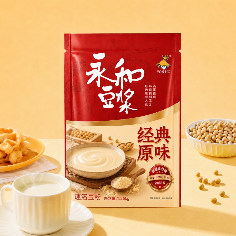 永和豆浆原味豆浆粉冲饮营养早餐速溶优选经典袋装饮品