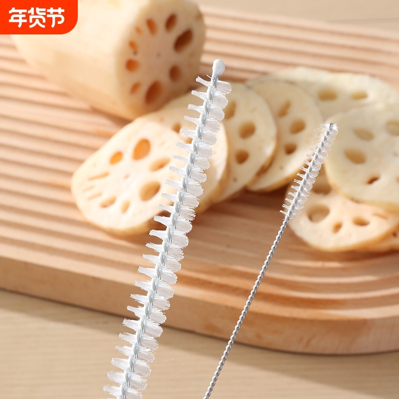 硅胶吸管刷杯子水杯管子厨房专用长柄清洁刷子小缝隙清洗神器莲藕,家庭/个人清洁工具,厨房用刷,淘宝优惠券,粉丝福利购,淘宝优惠卷