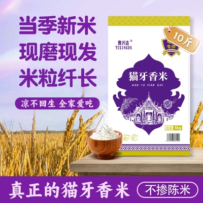 2025年新米大米长粒猫牙米现磨现发家庭实惠装煲仔饭炒饭专用