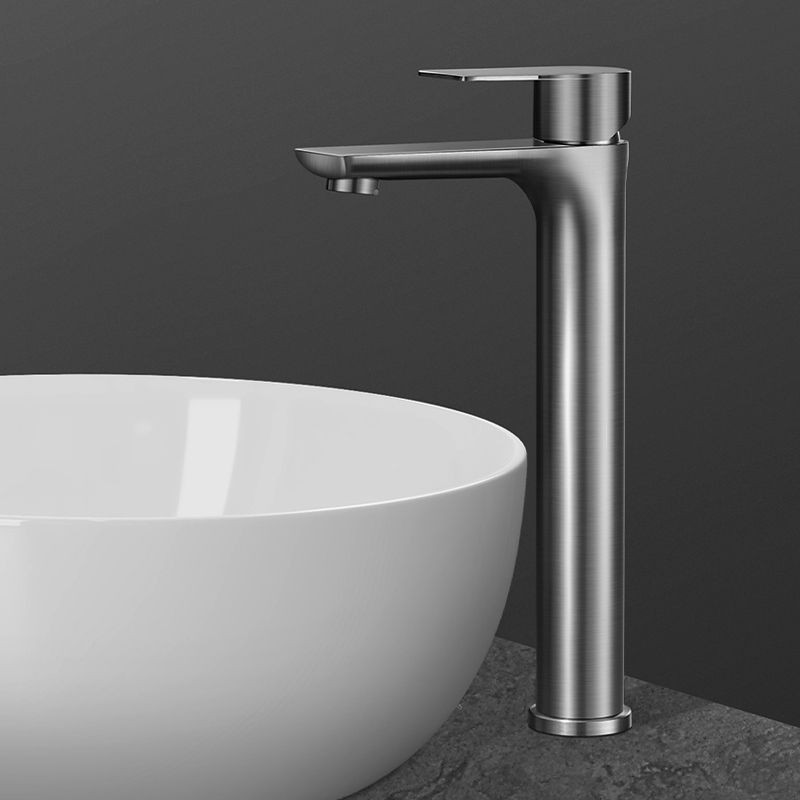 洁灰水龙头家用冷热面盆龙头卫生间洗脸盆加高冷水热水洗手盆高款