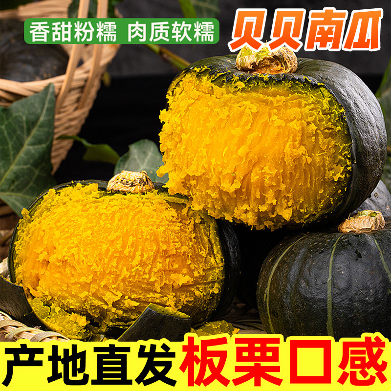 贝贝南瓜正宗云南新鲜果蔬包邮香甜板栗味宝宝辅食推荐