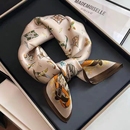 杭州丝绸高档方巾丝巾女洋气四季 围巾头巾领巾仿真丝波点高级 薄款