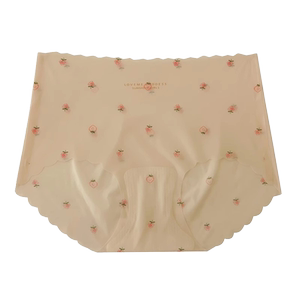 甜美草莓冰丝透气内裤女速干面膜超薄女生学生大码三角短裤凉感